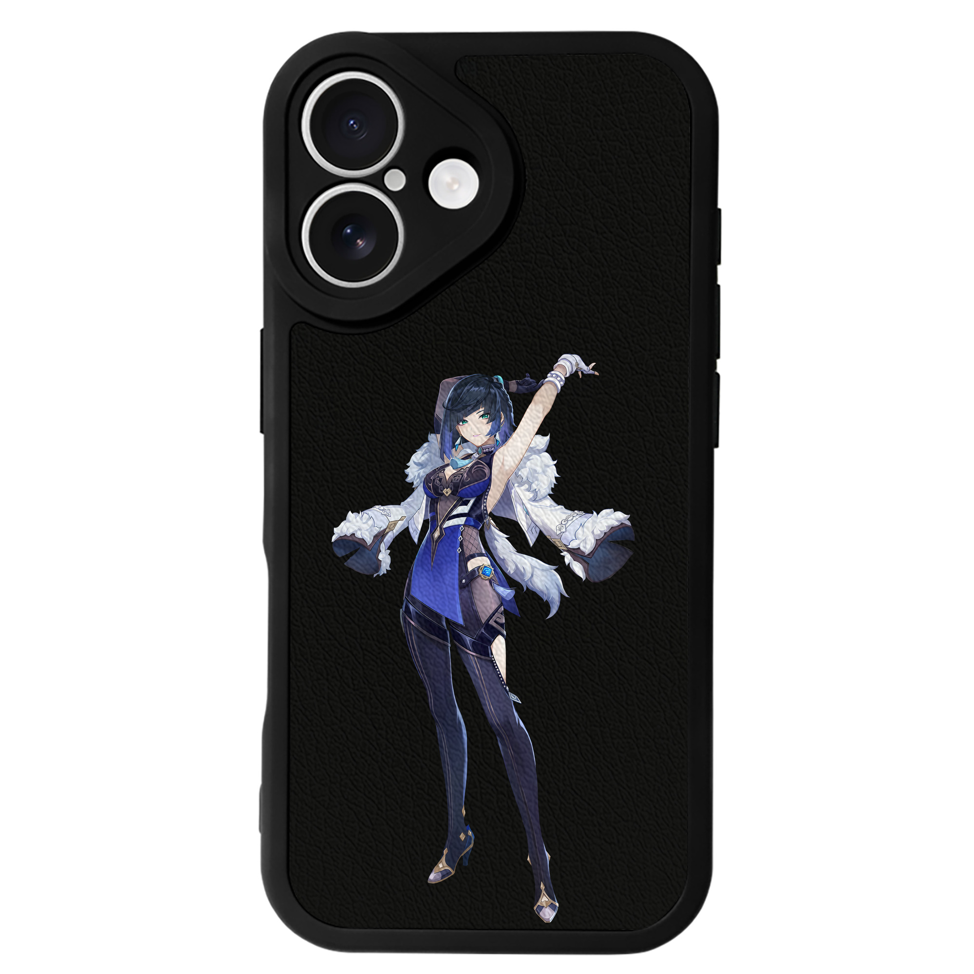 げんし神 夜兰 やらん genshin Yaran 【iPhone 16シリーズ対応】シリコンスマホケース（レザー調） 材質：シリコン